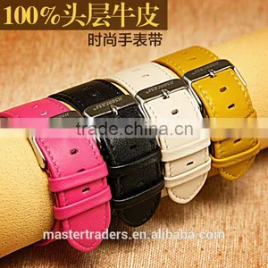 Original Jisoncase Genuine Leather Watch Band 38MM Buckle Watch Strap For Apple Watch MT-3409 thumbnail-1