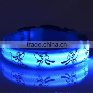 Cartoon Dog LED Pet Dog Cat Collar Night LED Light-up Flashing Glow in the Dark Lighted Dog Collars thumbnail-2