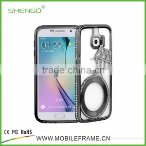 Wholesale Luxury Diamond Aluminum Case for Samsung Galaxy S6 Edge thumbnail-6