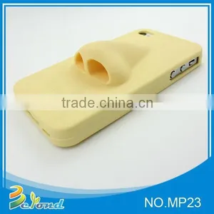 Fashion Yellow Nose Silicone Mobile Phone Back Cover thumbnail-2
