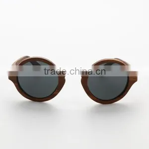 Custom Logo Sunglasses Wood Mirro Sunglasses Round Sunglasses Supplier's Choice thumbnail-2