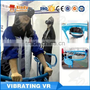 2016 Hottest Zhuoyuan Company Vibrating Standing VR 9d Virtual Reality Simulation Rides thumbnail-3