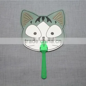 2016 Hot Selling pp Animal Print Hand Fan Small Hand Fan Advertising Fan for Children thumbnail-5