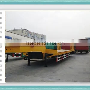 China TIME GO Trailer 2 or 3 Axles 40ft Container Flat Bed Trailer thumbnail-1