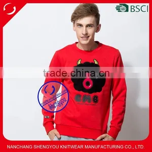 2015 Custom High Quality Mens Pullover Sweatshirts With Printed thumbnail-1