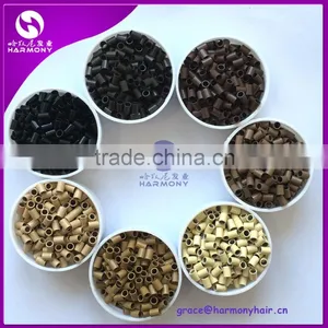 WHOLESALE STOCK Straight Copper Micro Ring 3.0x2.4x4mm Non Flared Copper Micro Links 7 Colors in Stock Quality Choice thumbnail-1