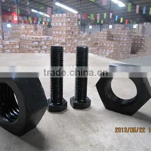 4.8, 8.8 Grade Bolt Formed by Alloy Mold According to the Standards Din 933, 931, Finished by Anti-rust Oil thumbnail-1