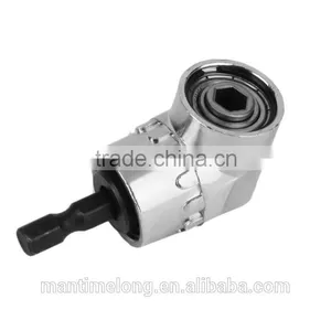 105 Degrees 1/4" Extension Hex Drill Bit Adjustable Hex Bit Angle Driver Screwdriver Socket Holder Adaptor Tools thumbnail-1