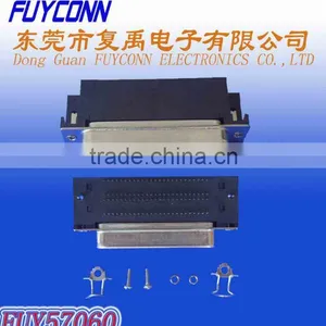 Centronics Champ 90 Degree PCB Mounting Amphenol Female 100 Pin Centronix Connector 2.16mm Pitch thumbnail-1