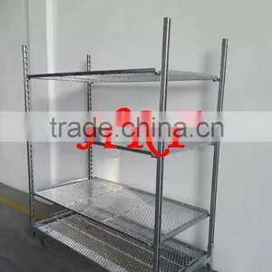 Iron Mesh Material Push Flower Cart Garden Tool Cart TC032 thumbnail-1