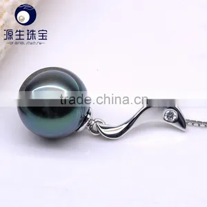 Cheap Jewelry 9--10mm Black Tahitian Pearl Necklace Pendant for Sales thumbnail-4