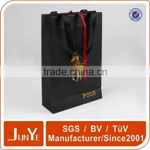 High Quality Black Craft Packaging Paper Bags thumbnail-1