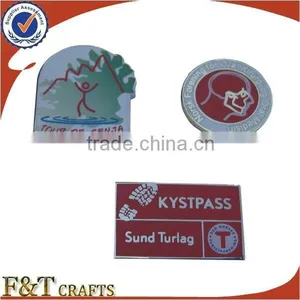 Custom Shaped 3D Gold Die Cast Metal Badge thumbnail-2