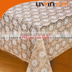 Customized Linen Tablecloth Rectangular Pvc Lace Table Cloths thumbnail-1
