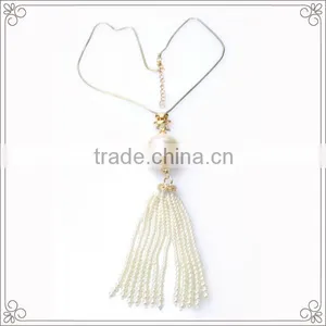 Garment Accessories Pearl Pendant Necklace With Chain thumbnail-1