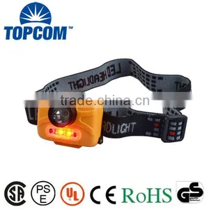 3 Mode Best Led Headlamp Light, High Power Zoom Headlamp, 3W Sensor Led Headlamp Headlight thumbnail-1