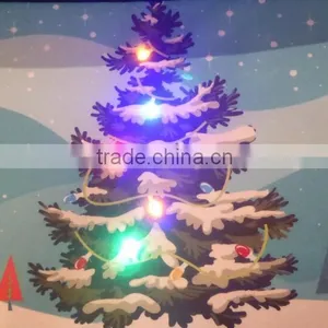 Christmas Tree Musical Christmas Door Mat With LED Lights 60 x 40cm Indoor Decoration thumbnail-2