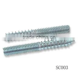 M8-UNC 60mm Tall Lenght Hanger Bolt,ZP thumbnail-1