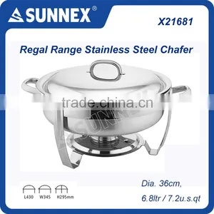 Sunnex Professional Regal Range Round Chafing Dish Set / Buffet Chafer, 6.8ltr. thumbnail-1