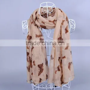 ButterFly Women Scarf Voile Scarves 180*90 Pashmina thumbnail-2