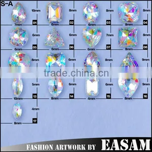 2015 Iridescence Sharp Bottom Rhinestone/tip Accessories Crystal for Nail Art Decoration thumbnail-1