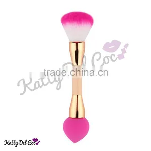 High Quality Custom Logo Makeup Brushes Cute Pink Double Side Use Supplier's Choice thumbnail-1