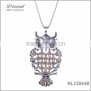 2015 Trendy Hot Fancy Gold Plating Owl Necklace thumbnail-1