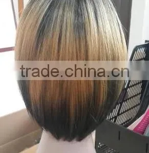 Hot Sale Short Bob Style Ombre Wig High Temperature Resistant Japanese Fiber Synthetic Bob Wig thumbnail-3