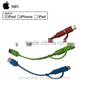 Mobile Phone MFi Certified 2 in 1 Usb Charger Cable thumbnail-4