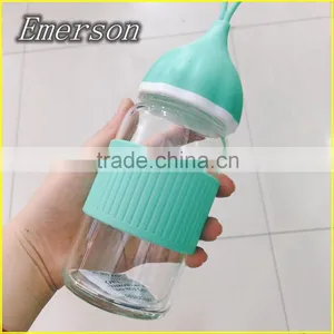 250ML Silicone Cover Sport Water Bottle Water Bottle Joyshaker Outside Seal Juice Bottle Infuser Water Bottle thumbnail-6