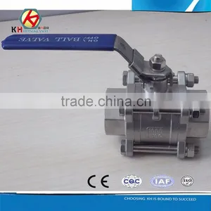 Stainless Steel CF8M Screwed 1000WOG 1PC 2PC 3PC Ball Valve thumbnail-2