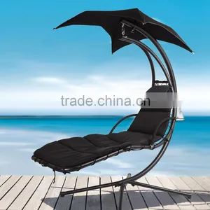 Outdoor Canopy Reclining Iron Swing thumbnail-4