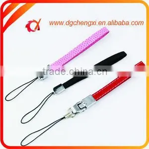High End Bulk Blue Printing Lanyard Mobile Phone Straps thumbnail-3