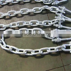 Hot Dipped Galvanized Dragging Chain With Shackles thumbnail-1