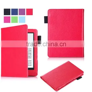 Litchi Pattern PU Leather Case for 2016 New Kindle 6" E-Reader, 6inch Leather Case for E-Reader New Kindle 2016 thumbnail-5