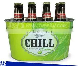 Galvanized Beer Cooler Ice Bucket thumbnail-2