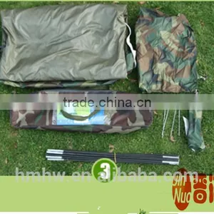 2 Persom Single Layer Double Door Camouflage Camping Tent thumbnail-6