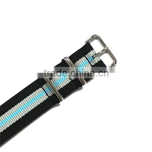 Stitching Striped 1 Piece Nylon Watches Bands Straps thumbnail-1