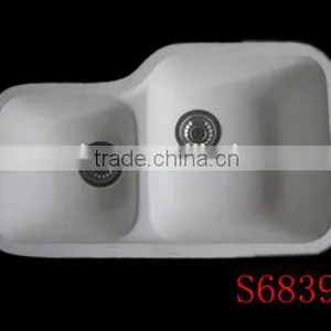 Modified Acrylic Material Kitchen Sink, Resin Stone Kitchen Sink,solid Surface Double Bowl Kitchen Sink thumbnail-2
