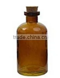 Amber/frost/clear Glass Apothecary Bottle With Cork Stopper thumbnail-2