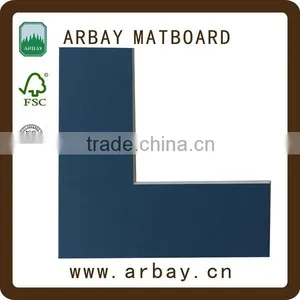Precut 1.0mm 2.0mm 3.0mm Whitecore Vintage Linen Suede Matboards for Frame thumbnail-2