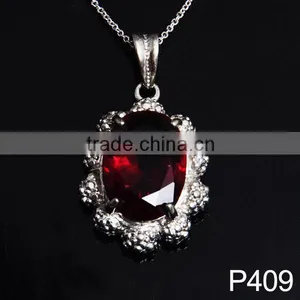 Pink Zircon Pendant for Lady Fashion Jewelry thumbnail-3
