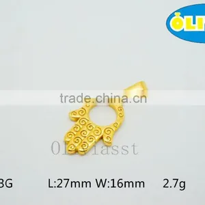Olivia 2016 New Fashion Modern 316 Stainless Steel Cast Metal Classic Buddha Hand Pendant thumbnail-1