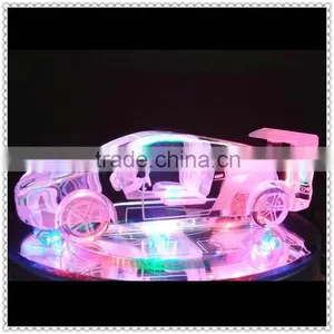 Fashion Crystal Sports Car Model With LED Lighting Base thumbnail-1