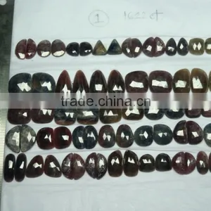 Multi Sapphire Rose Cut Gemstone Irregular Shape thumbnail-3