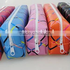 Cheap Promotional pu Leather Kids Pencil Case Stationery Pouch thumbnail-4