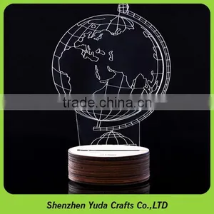 Decorative USB Night Light Custom Logo Engraved Acrylic Lamps thumbnail-1