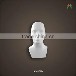 Fashion Fiberglass Male Mannequin Manikin Head AL-HEAD thumbnail-1
