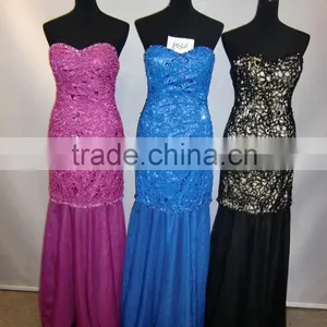 Fashion Off-shoulder Beaded Embroidered Chiffon Formal Latest Evening Dress thumbnail-4
