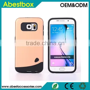 Cobblestone Design TPU+PC Hard Case Shockproof Protective Cover Cases For Samsung Galaxy S6 G920 Mobile Phone thumbnail-1